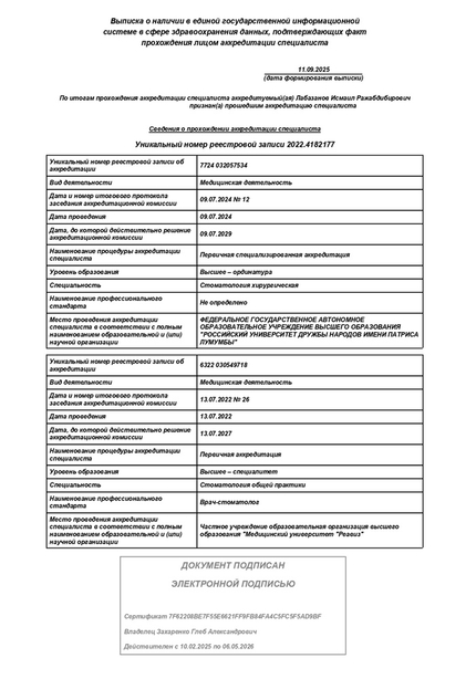 Лицензия или сертификат