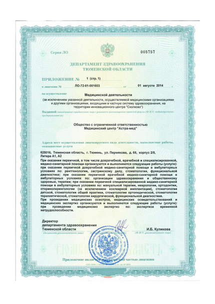 Лицензия или сертификат