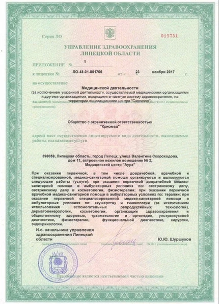 Лицензия или сертификат