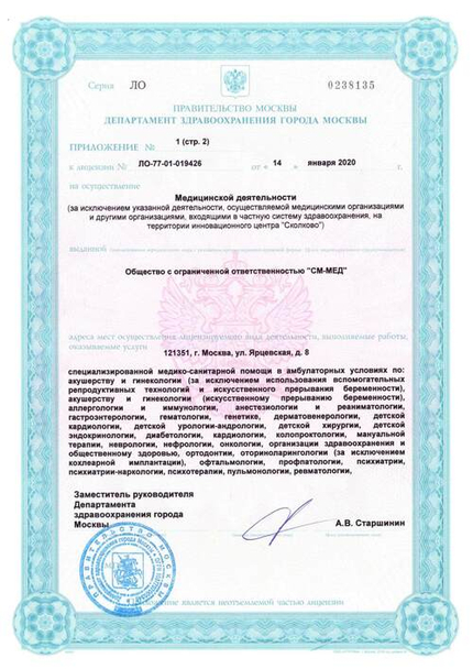 Лицензия или сертификат