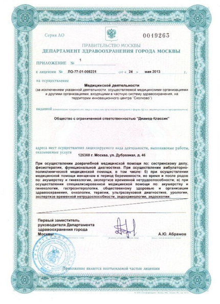 Лицензия или сертификат