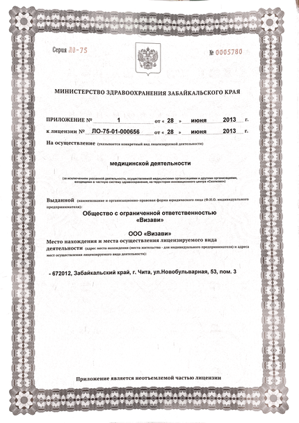 Лицензия или сертификат