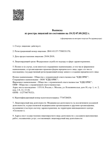 Лицензия или сертификат