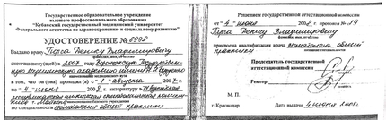 Лицензия или сертификат