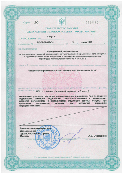 Лицензия или сертификат