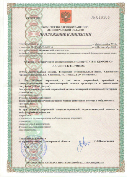 Лицензия или сертификат