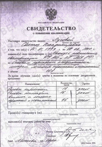 Лицензия или сертификат