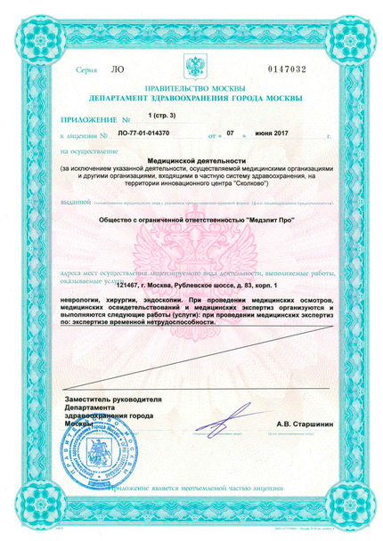 Лицензия или сертификат