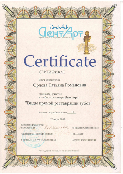 Лицензия или сертификат