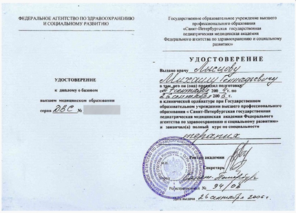 Лицензия или сертификат