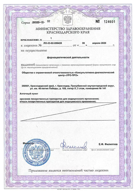 Лицензия или сертификат