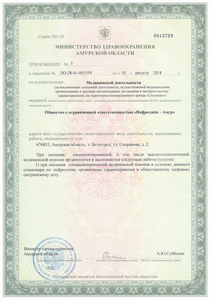 Лицензия или сертификат
