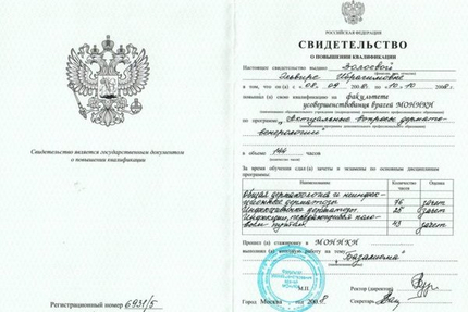 Лицензия или сертификат