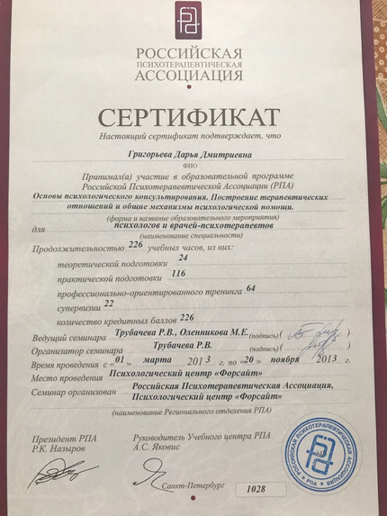 Лицензия или сертификат