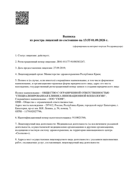 Лицензия или сертификат