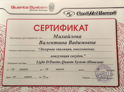 Лицензия или сертификат