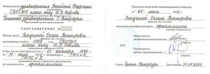 Лицензия или сертификат