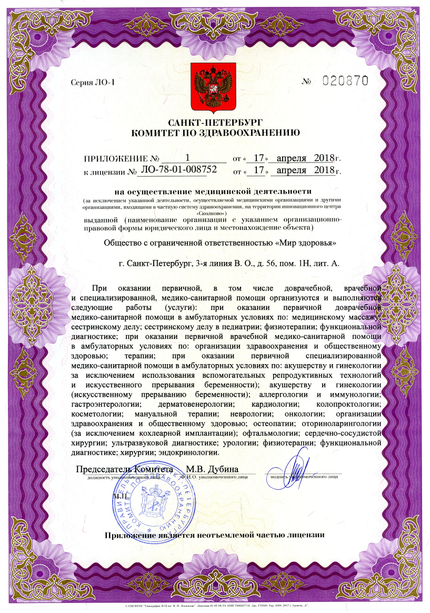 Лицензия или сертификат