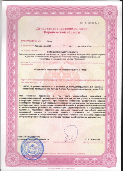 Лицензия или сертификат