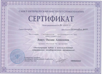 Лицензия или сертификат