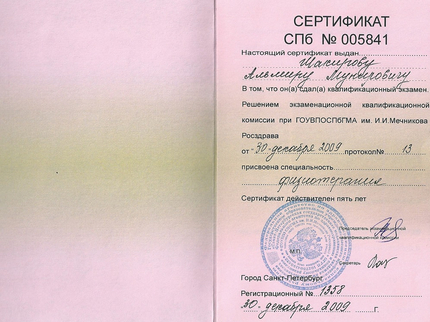 Лицензия или сертификат