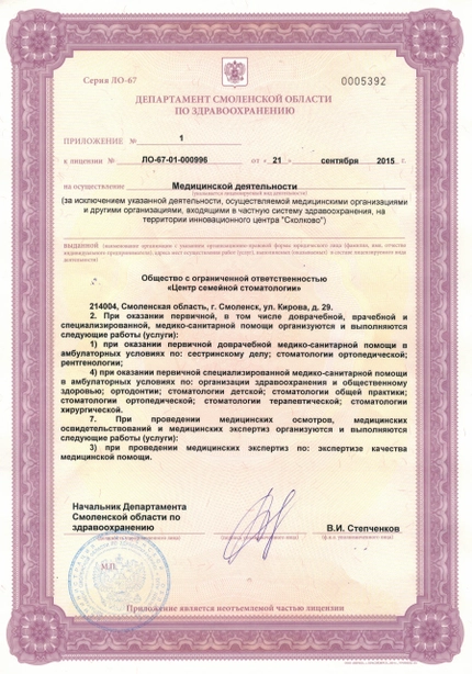 Лицензия или сертификат