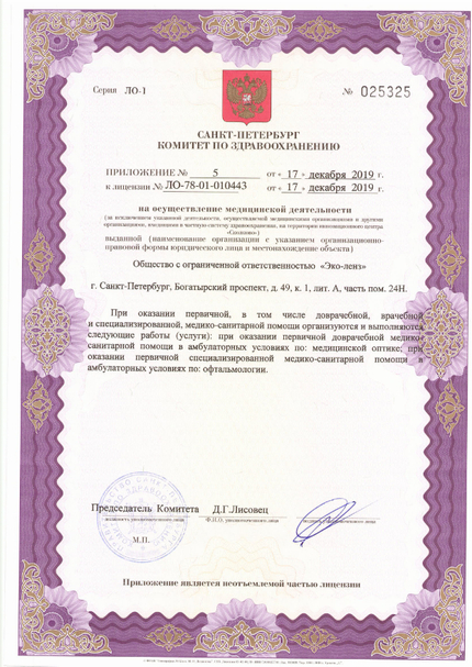 Лицензия или сертификат