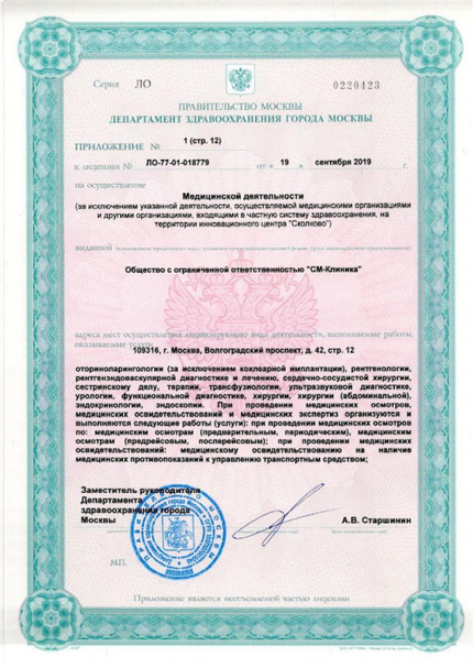 Лицензия или сертификат