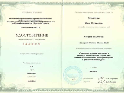 Лицензия или сертификат