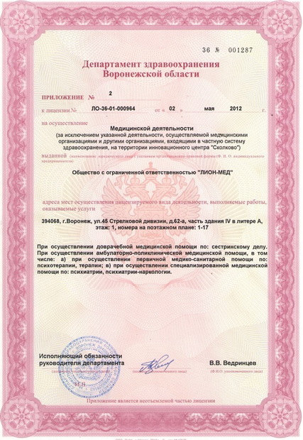 Лицензия или сертификат