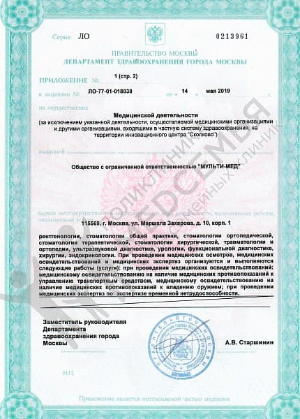 Лицензия или сертификат