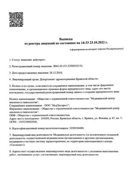 Лицензия или сертификат