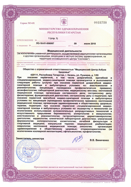 Лицензия или сертификат