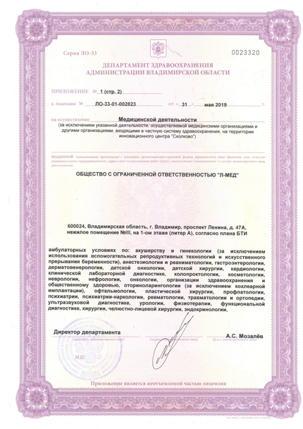 Лицензия или сертификат