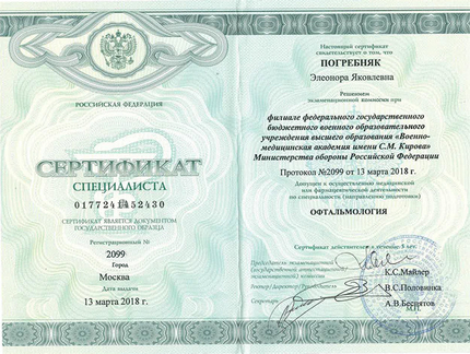 Лицензия или сертификат