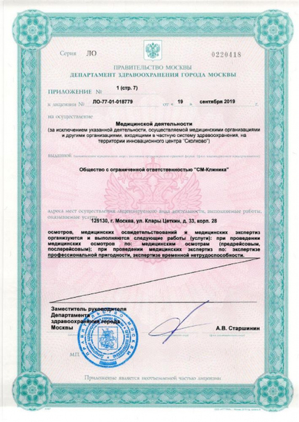 Лицензия или сертификат