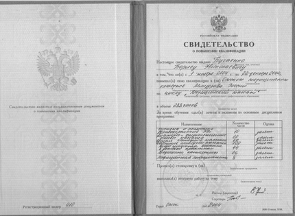 Лицензия или сертификат