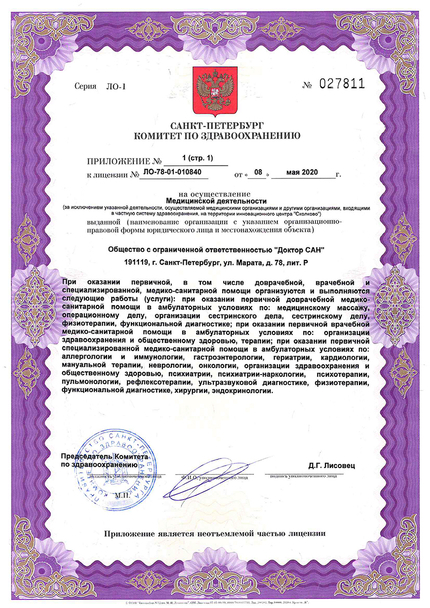 Лицензия или сертификат