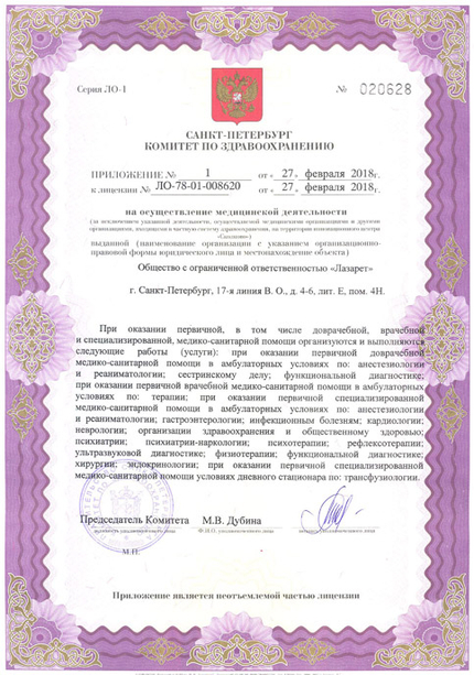 Лицензия или сертификат