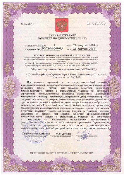 Лицензия или сертификат