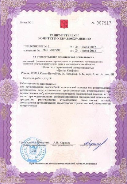 Лицензия или сертификат