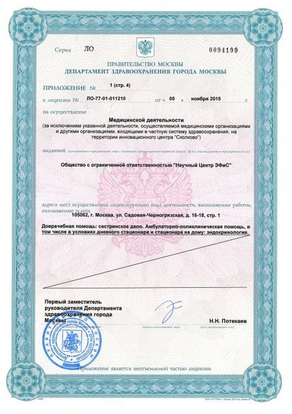 Лицензия или сертификат