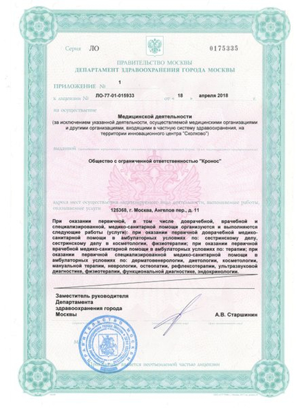 Лицензия или сертификат