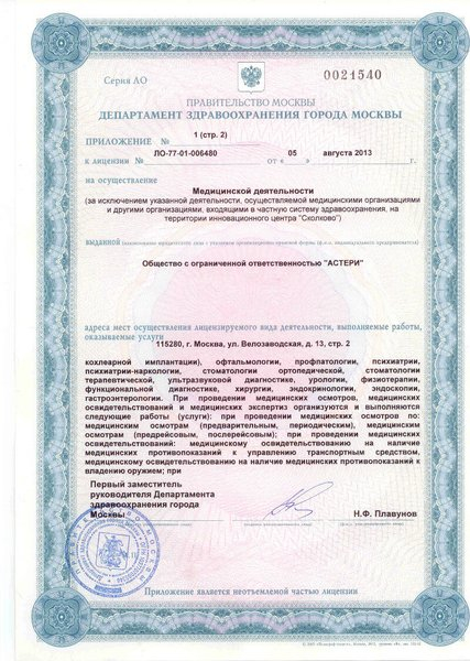 Лицензия или сертификат