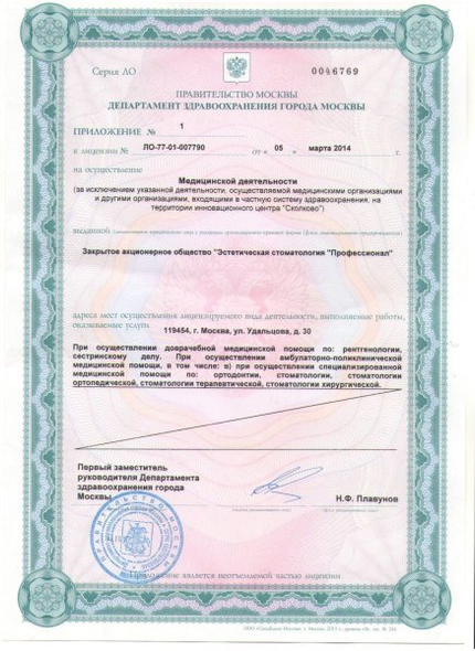 Лицензия или сертификат