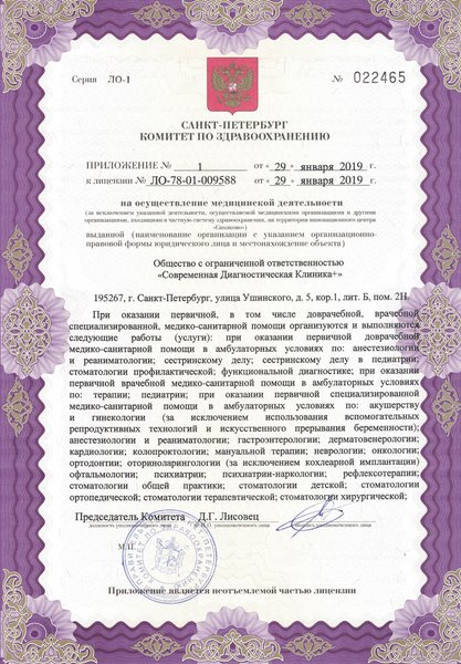 Лицензия или сертификат