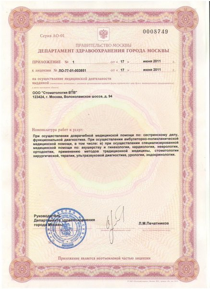 Лицензия или сертификат
