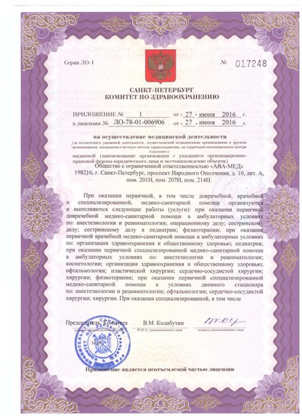 Лицензия или сертификат