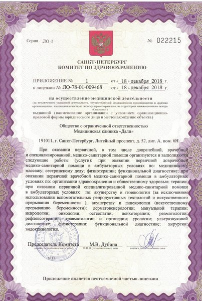 Лицензия или сертификат