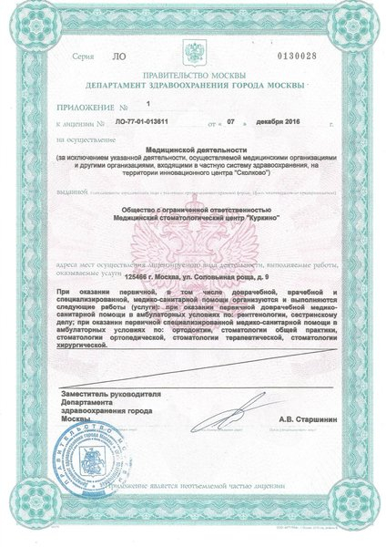 Лицензия или сертификат